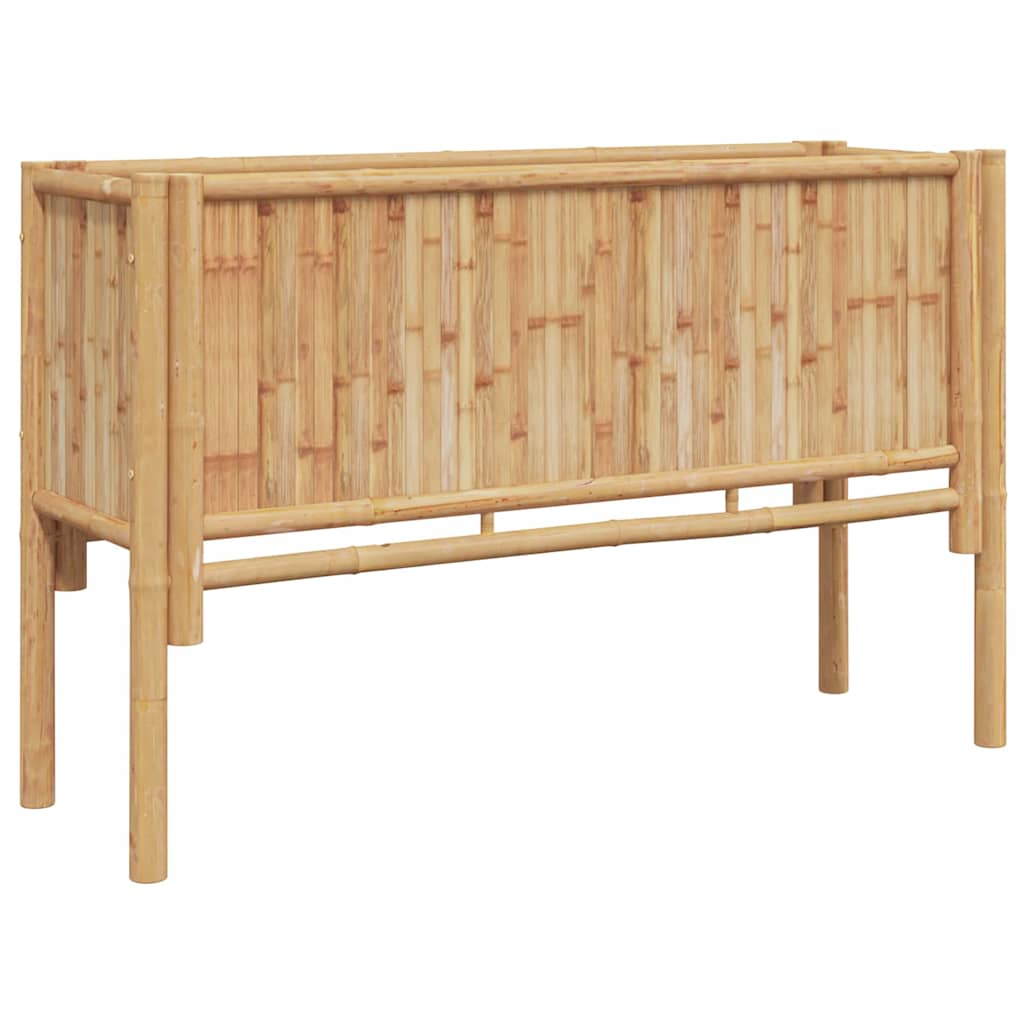 Vidaxl verhoogd bed bruin 110 x 35 x 70 cm bamboe