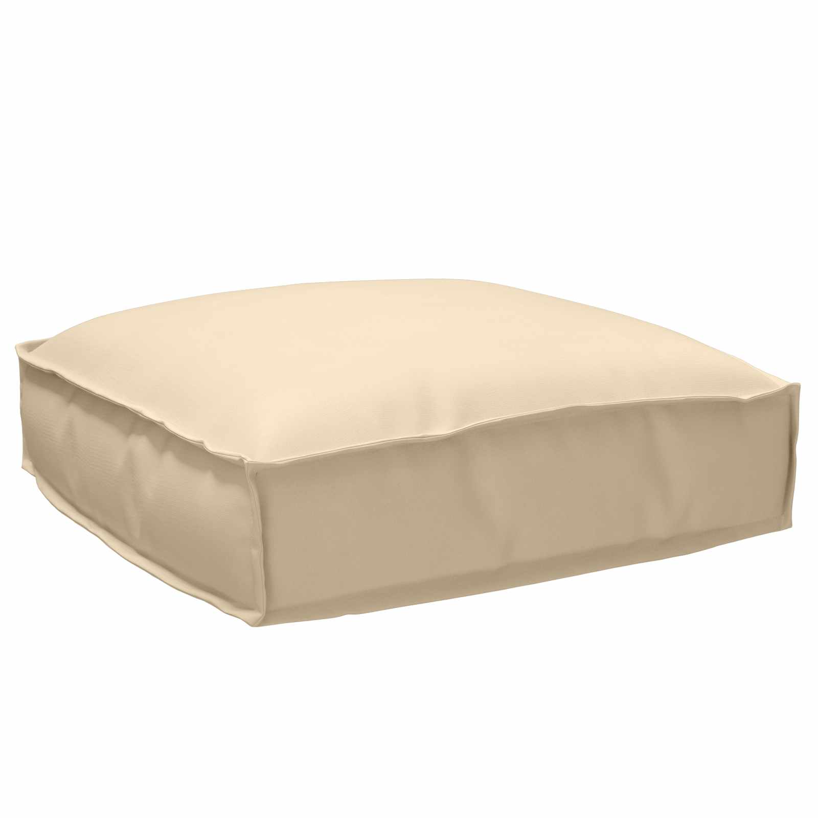 Vidaxl kussen beige 50 x 50 x 12 cm oxford stof
