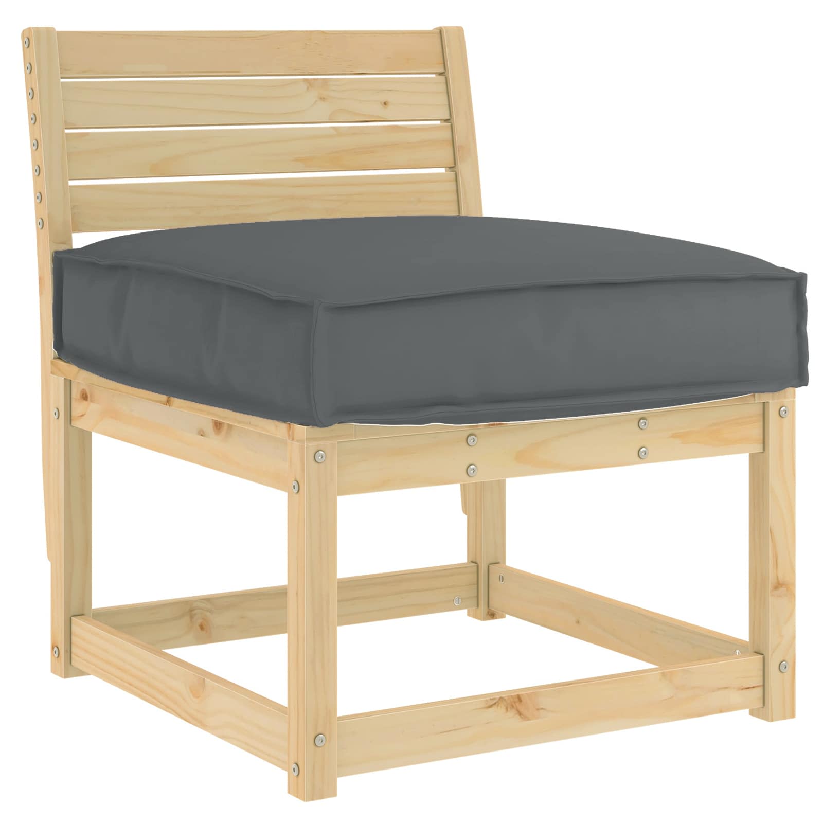 Vidaxl kussen antraciet 60 x 60 x 12 cm oxford stof