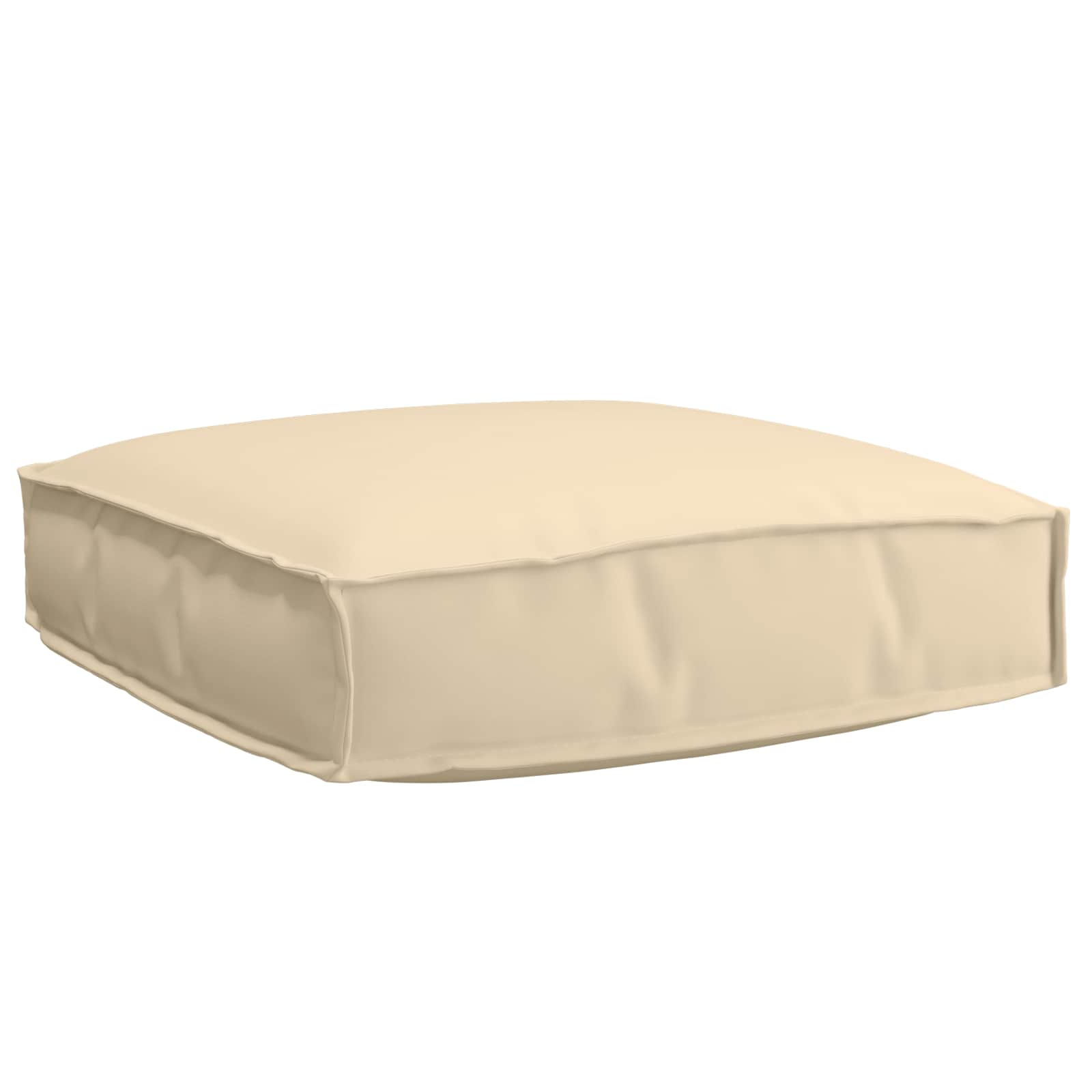 Vidaxl kussen beige 60 x 60 x 12 cm oxford stof