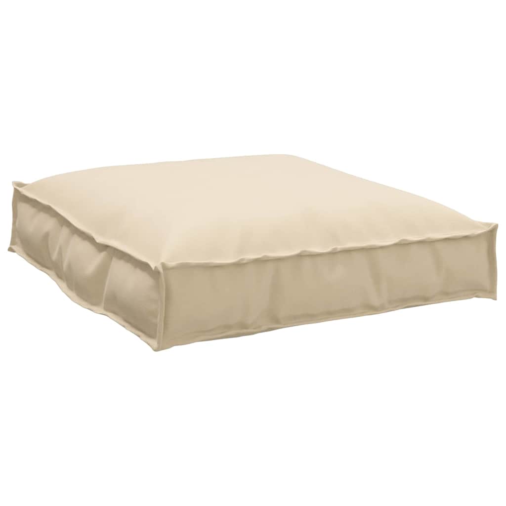 Vidaxl kussen beige 70 x 70 x 12 cm oxford stof
