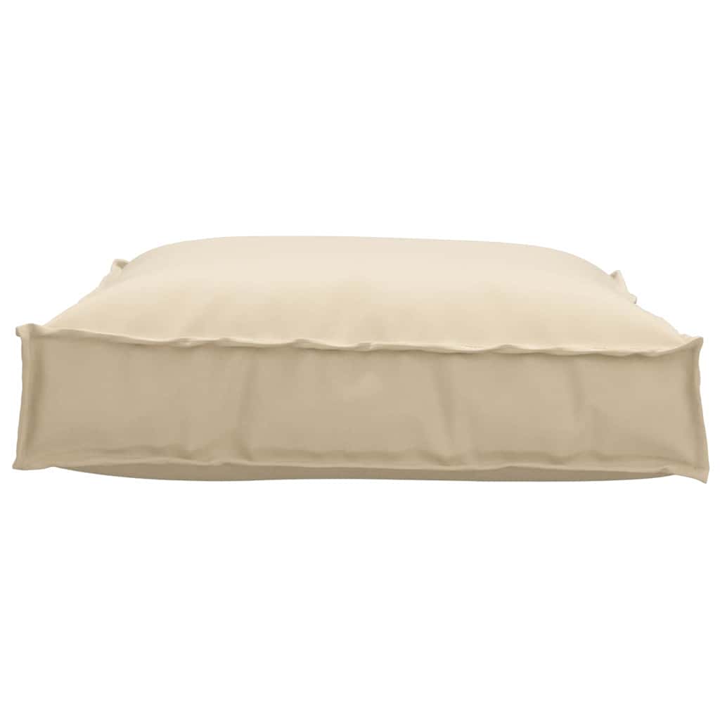 Vidaxl kussen beige 70 x 70 x 12 cm oxford stof