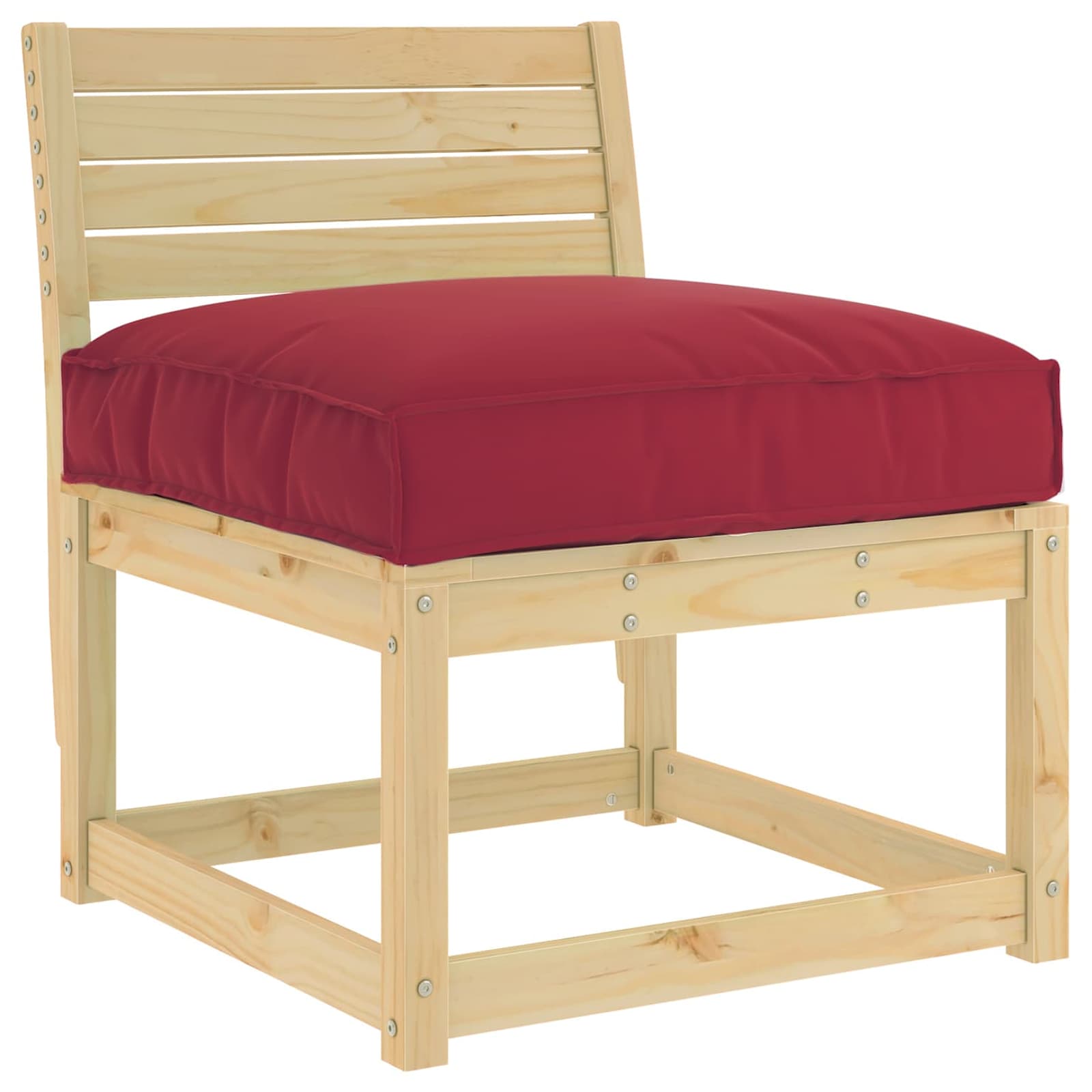 Vidaxl kussen wijnrood 70 x 70 x 12 cm oxford stof