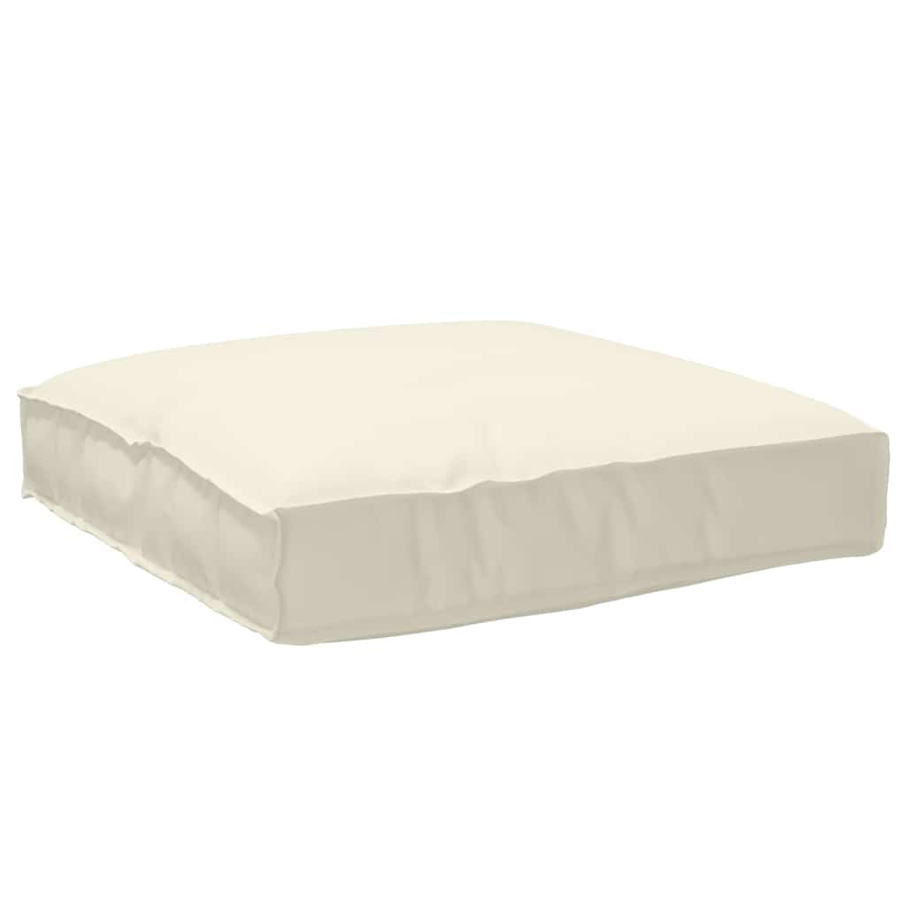 Vidaxl kussen crème 80 x 80 x 12 cm oxford stof