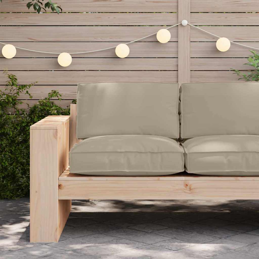 Vidaxl kussen taupe 80 x 80 x 12 cm oxford stof