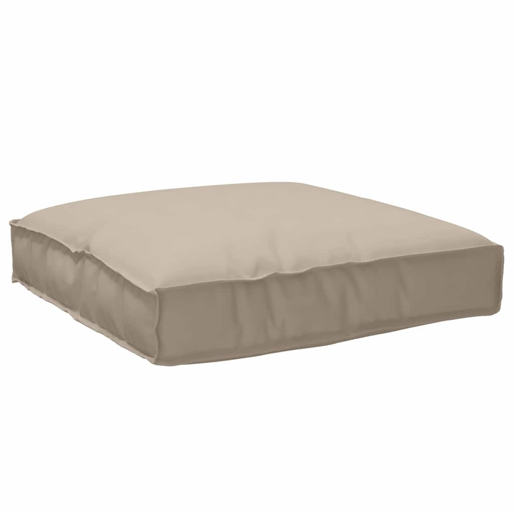 Vidaxl kussen taupe 80 x 80 x 12 cm oxford stof