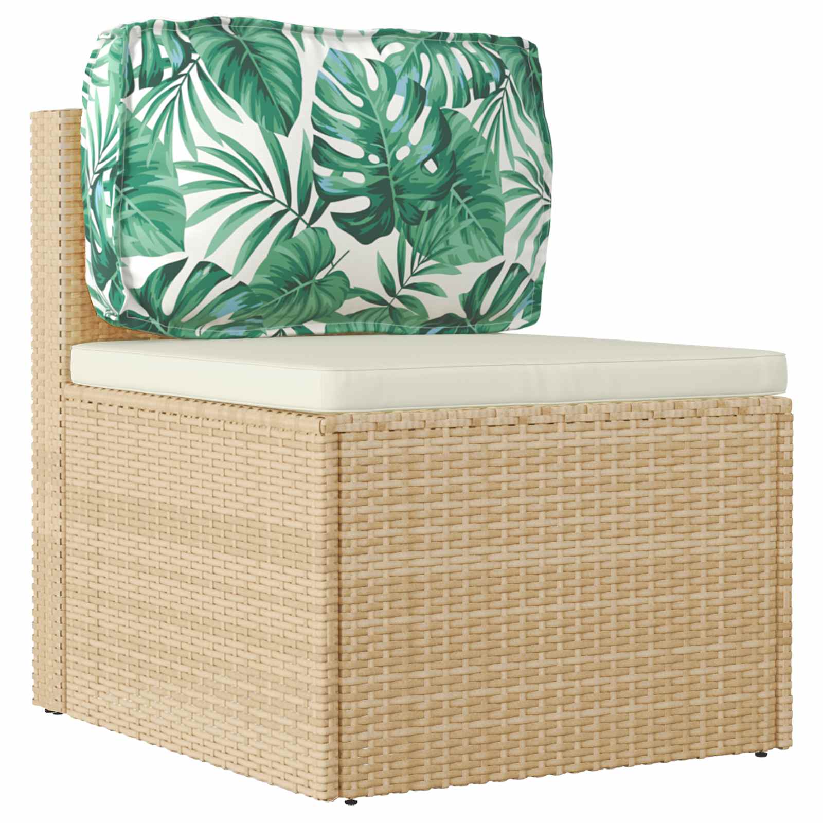 Vidaxl kussen blad bladpatroon 70 x 40 x 12 cm oxford stof