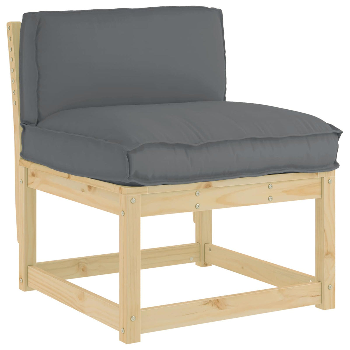 Vidaxl kussen oxford stof antraciet 80 x 40 x 12 cm