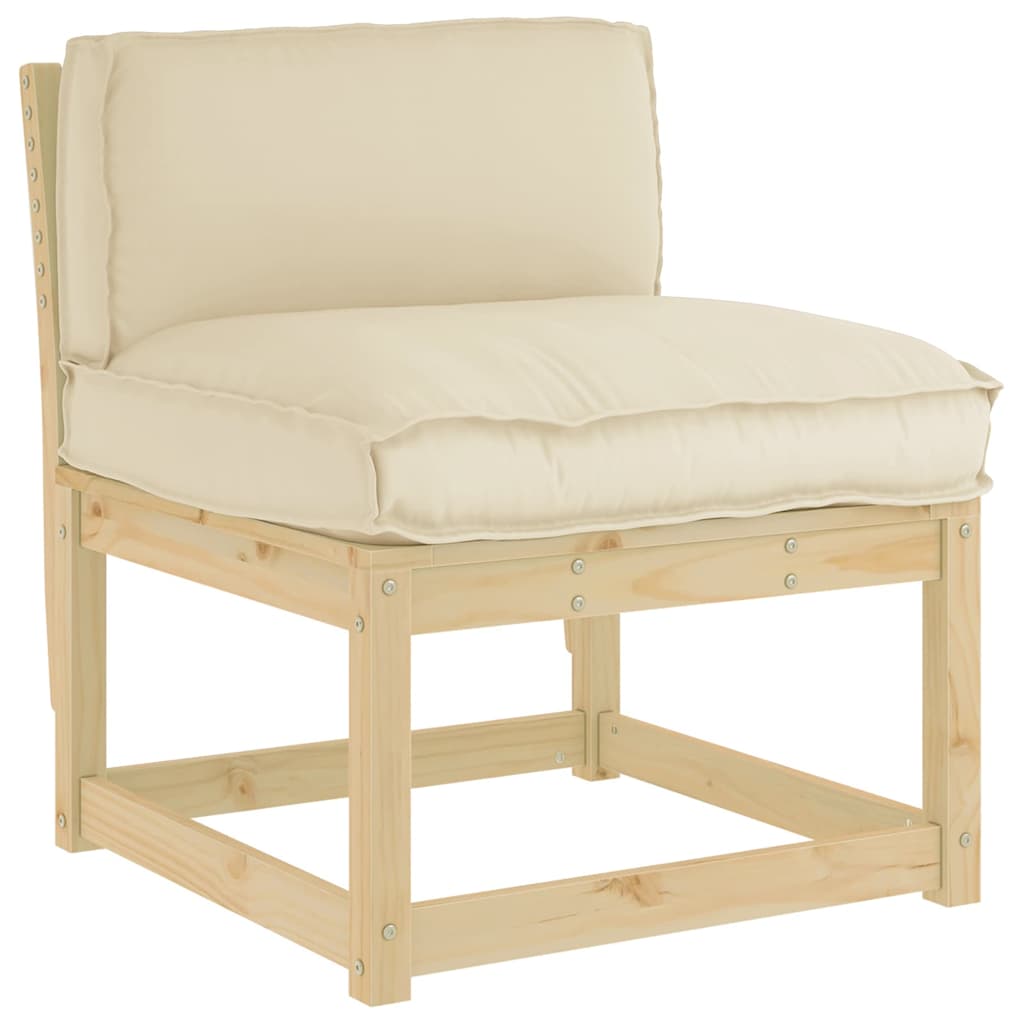 Vidaxl kussen beige 80 x 40 x 12 cm oxford stof
