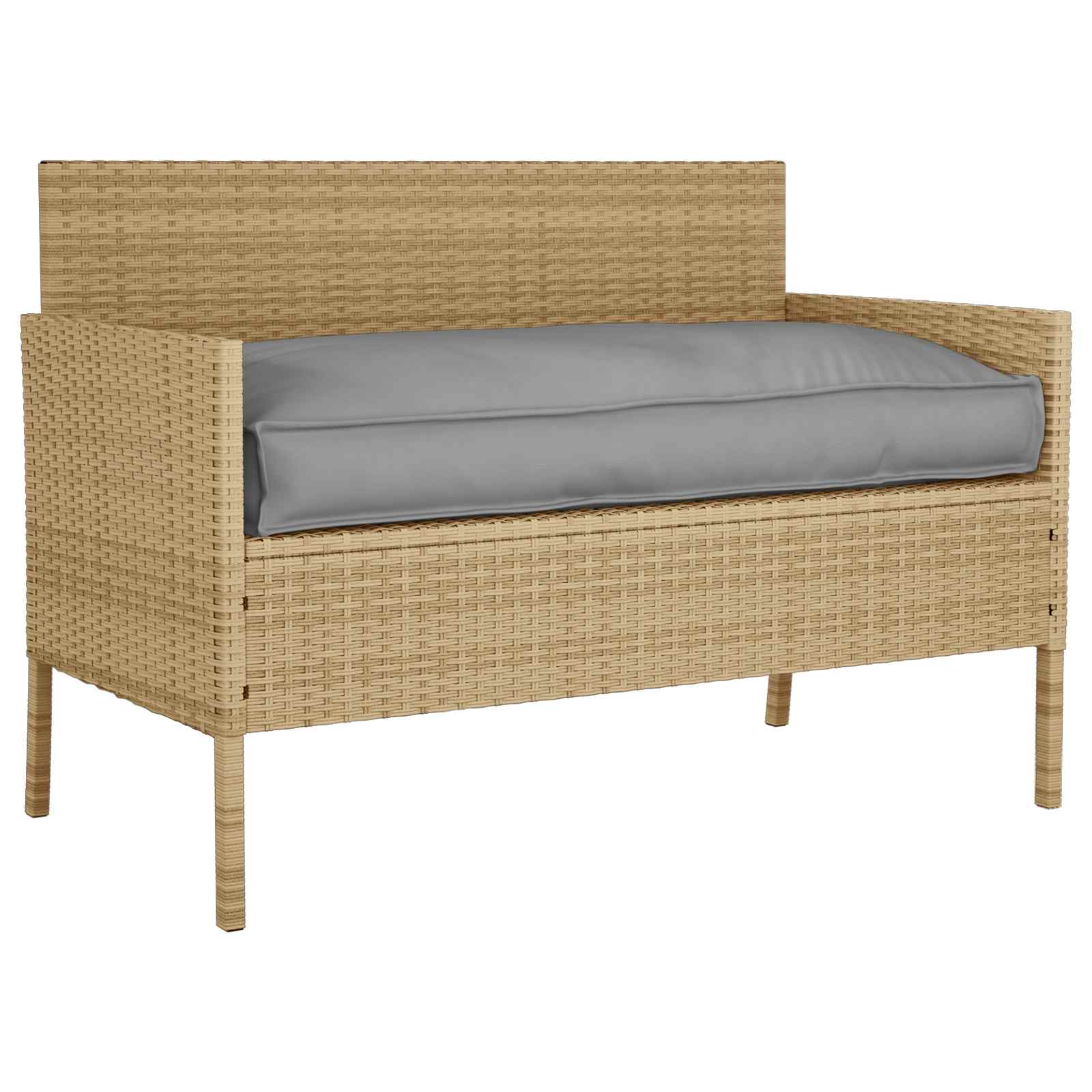 Vidaxl kussen grijs 120 x 60 x 12 cm oxford stof