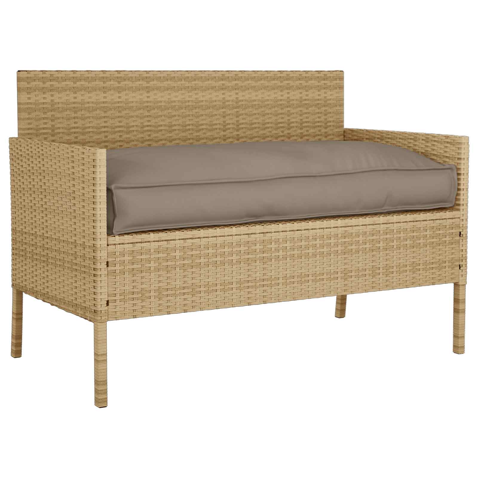 Vidaxl kussen taupe 150 x 40 x 8 cm oxford stof