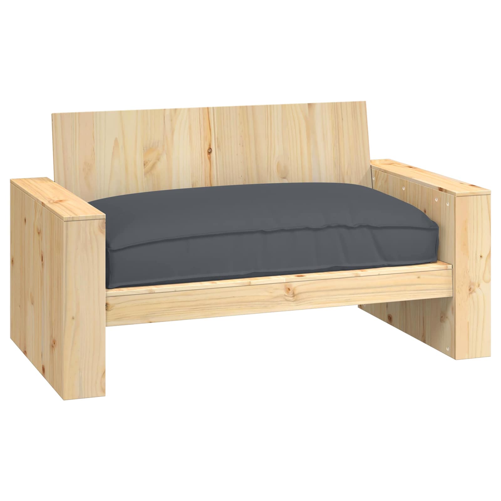 Vidaxl kussen antraciet 120 x 80 x 12 cm oxford stof