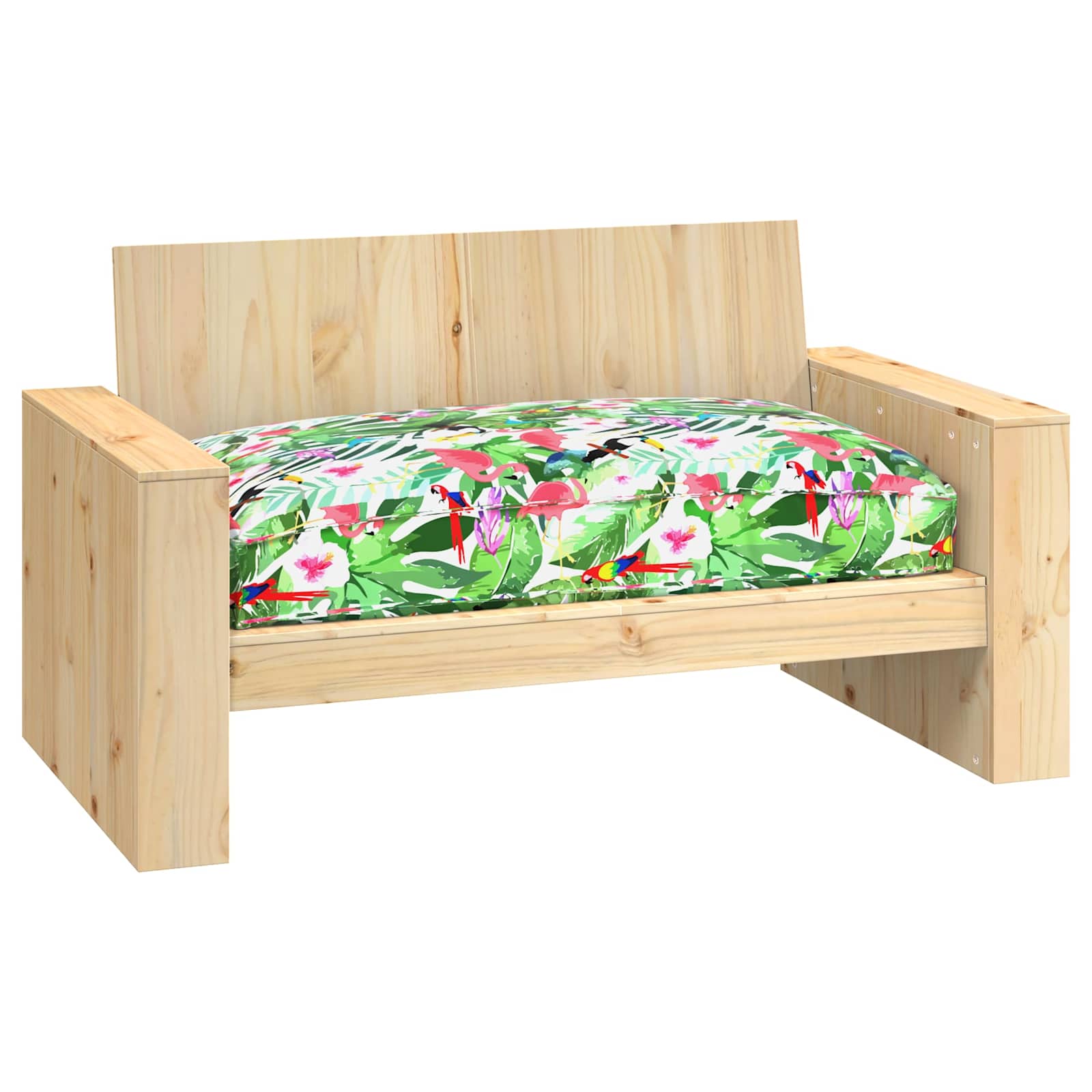 Vidaxl kussen bloemen multikleur 120 x 80 x 12 cm oxford stof