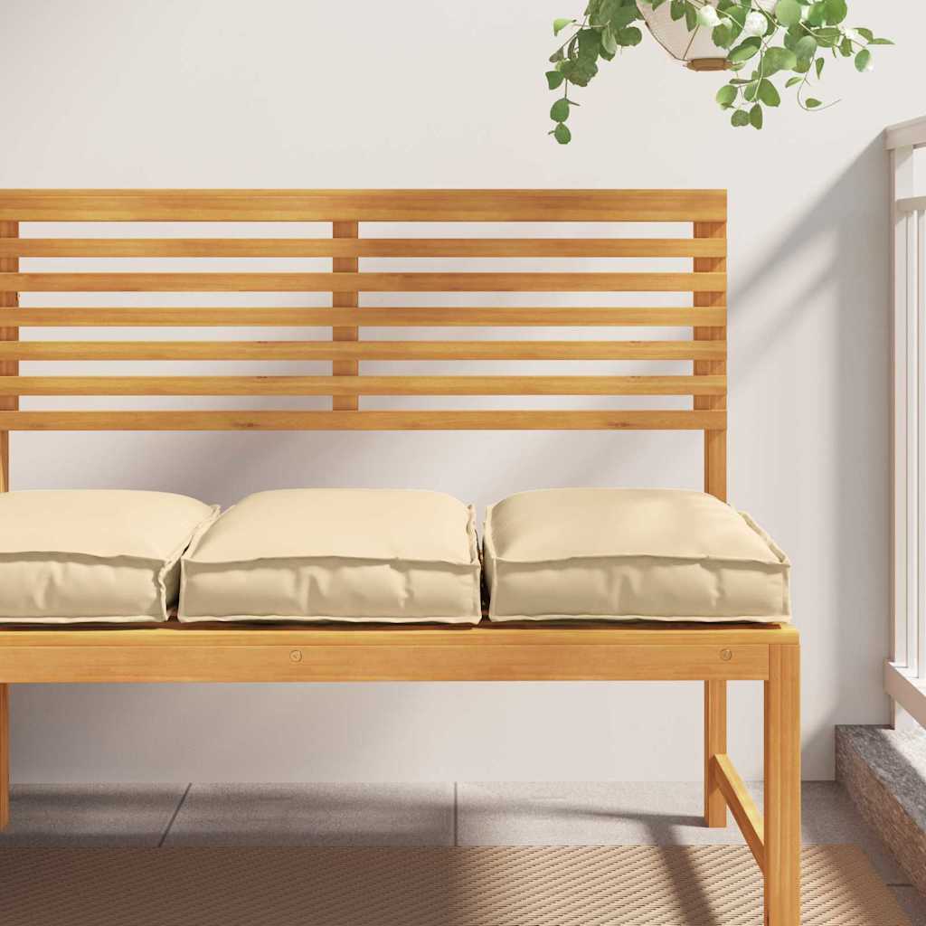 Vidaxl kussen 2 pcs beige 40 x 40 x 8 cm oxford stof