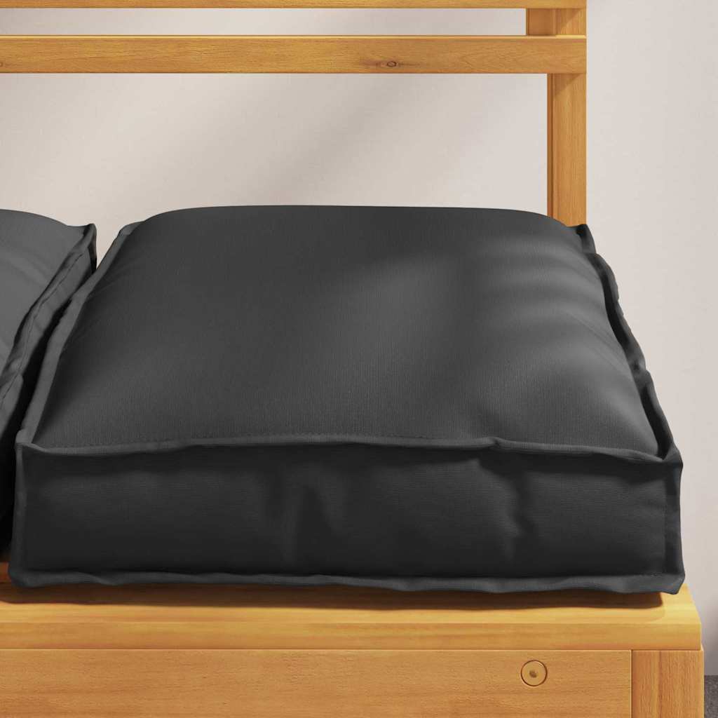 Vidaxl kussen 6 pcs zwart 40 x 40 x 8 cm oxford stof