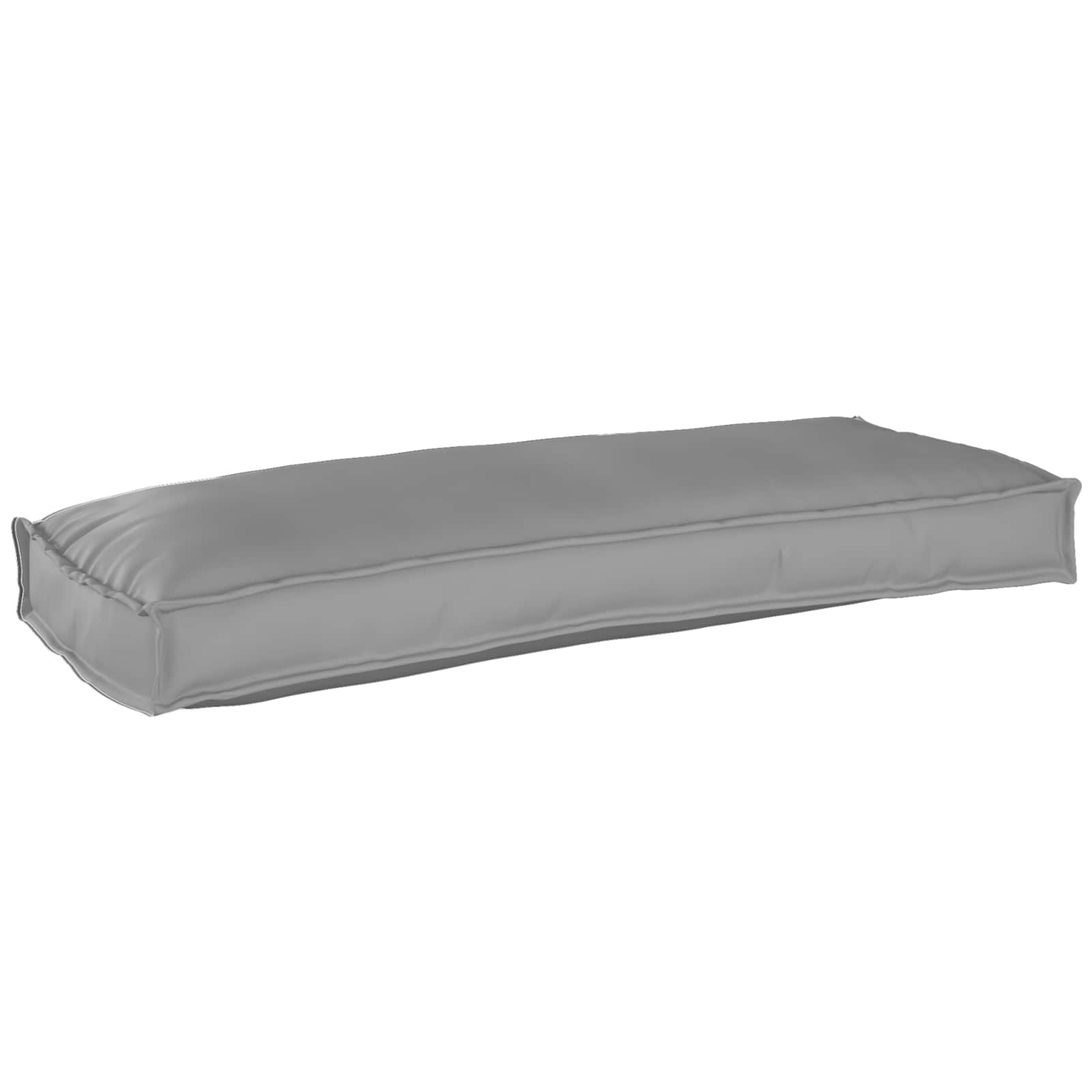 Vidaxl kussen grijs 100 x 40 x 8 cm oxford stof