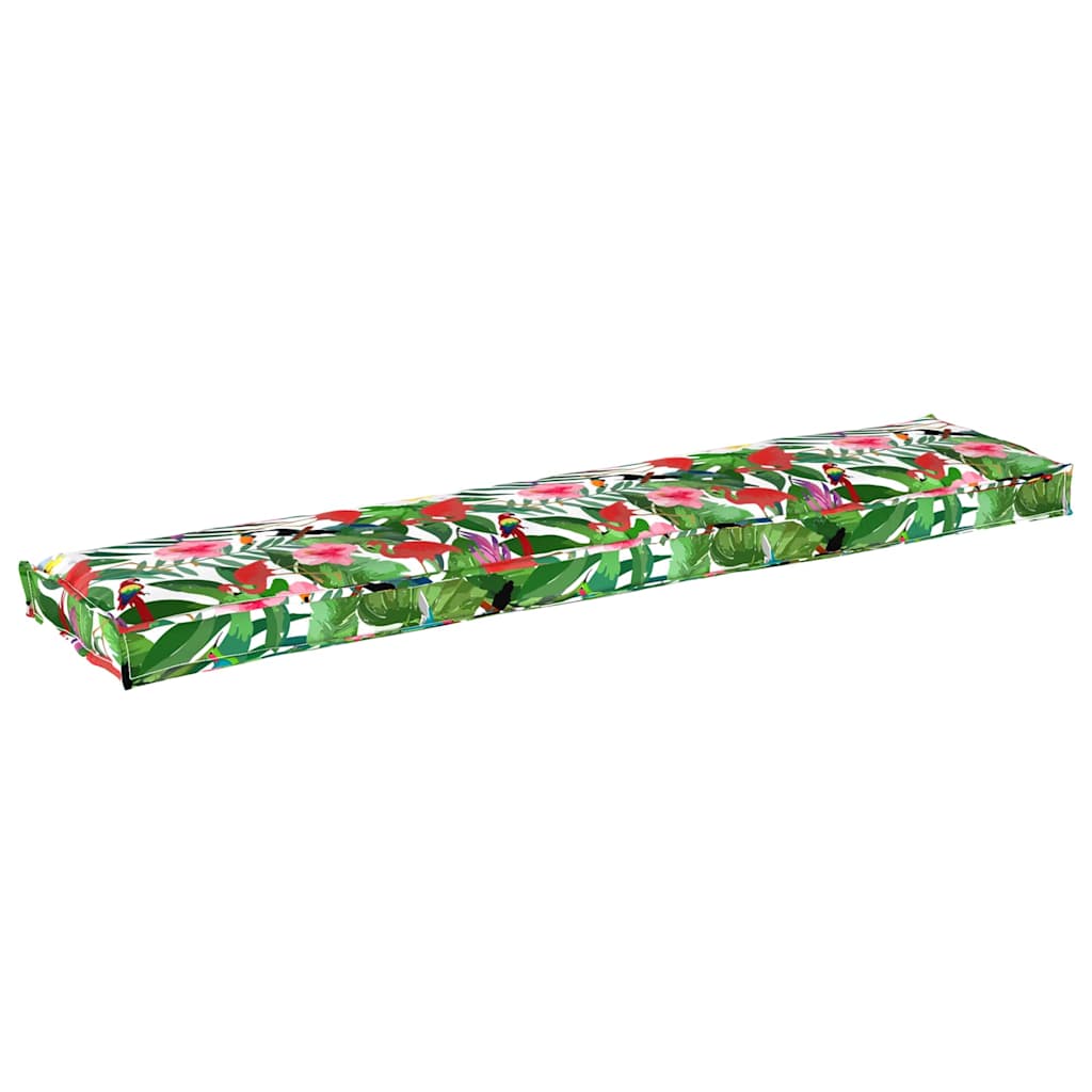 Vidaxl palet kussen tropische jungle 180 x 40 x 8 cm oxford stof