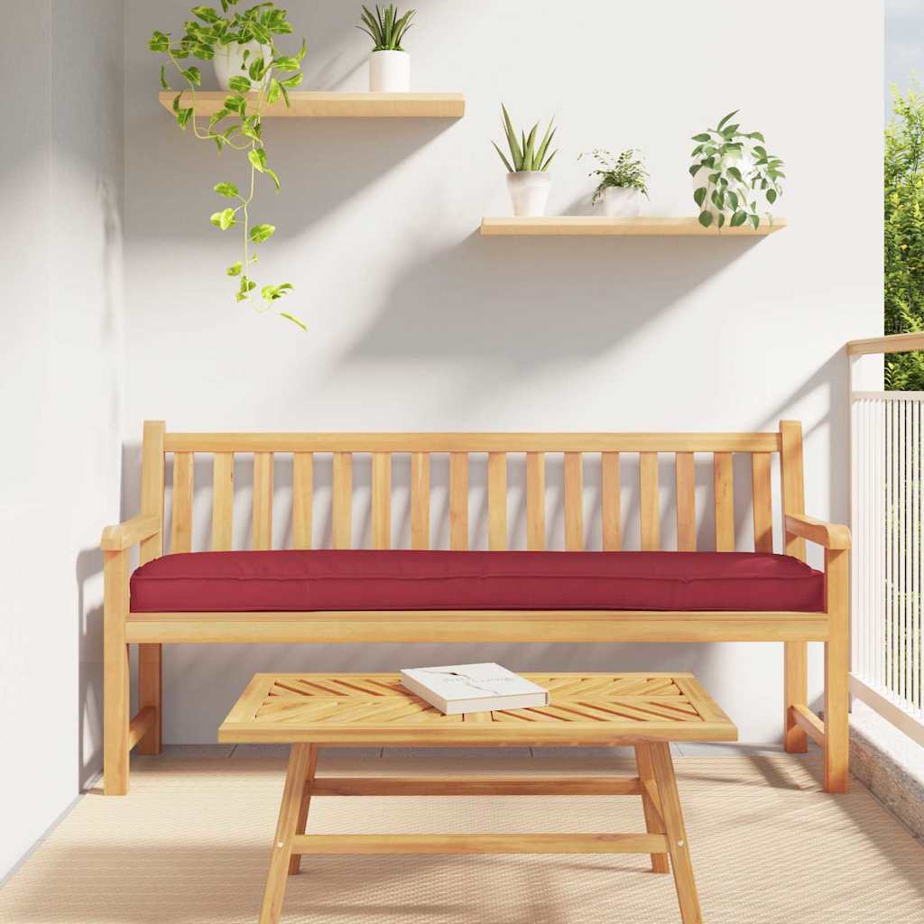 Vidaxl palet kussen wijnrood 200 x 40 x 8 cm oxford stof
