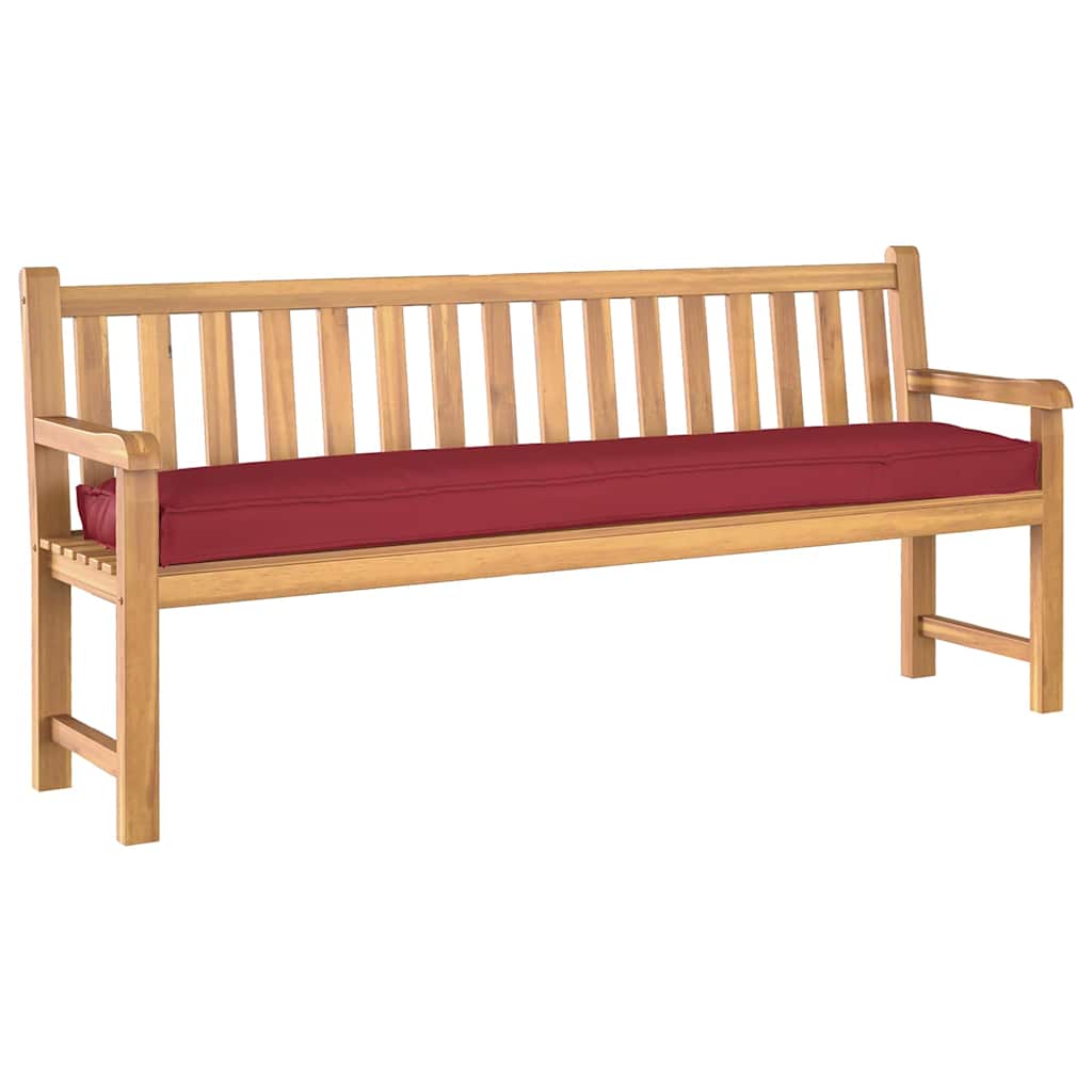 Vidaxl palet kussen wijnrood 200 x 40 x 8 cm oxford stof