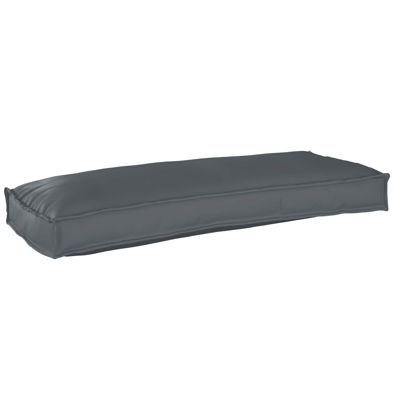 Vidaxl pallet kussen set 2 pcs antraciet 100 x 40 x 8 cm oxford stof