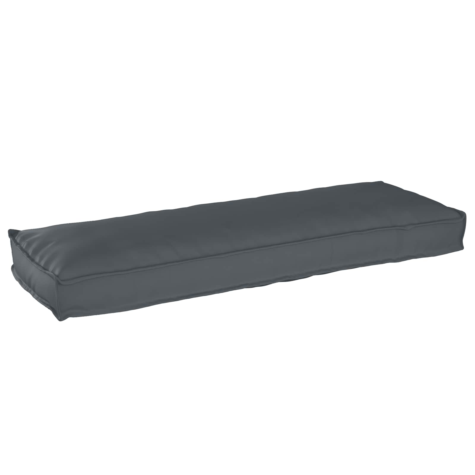Vidaxl pallet kussen set 2 pcs antraciet 120 x 40 x 8 cm oxford stof