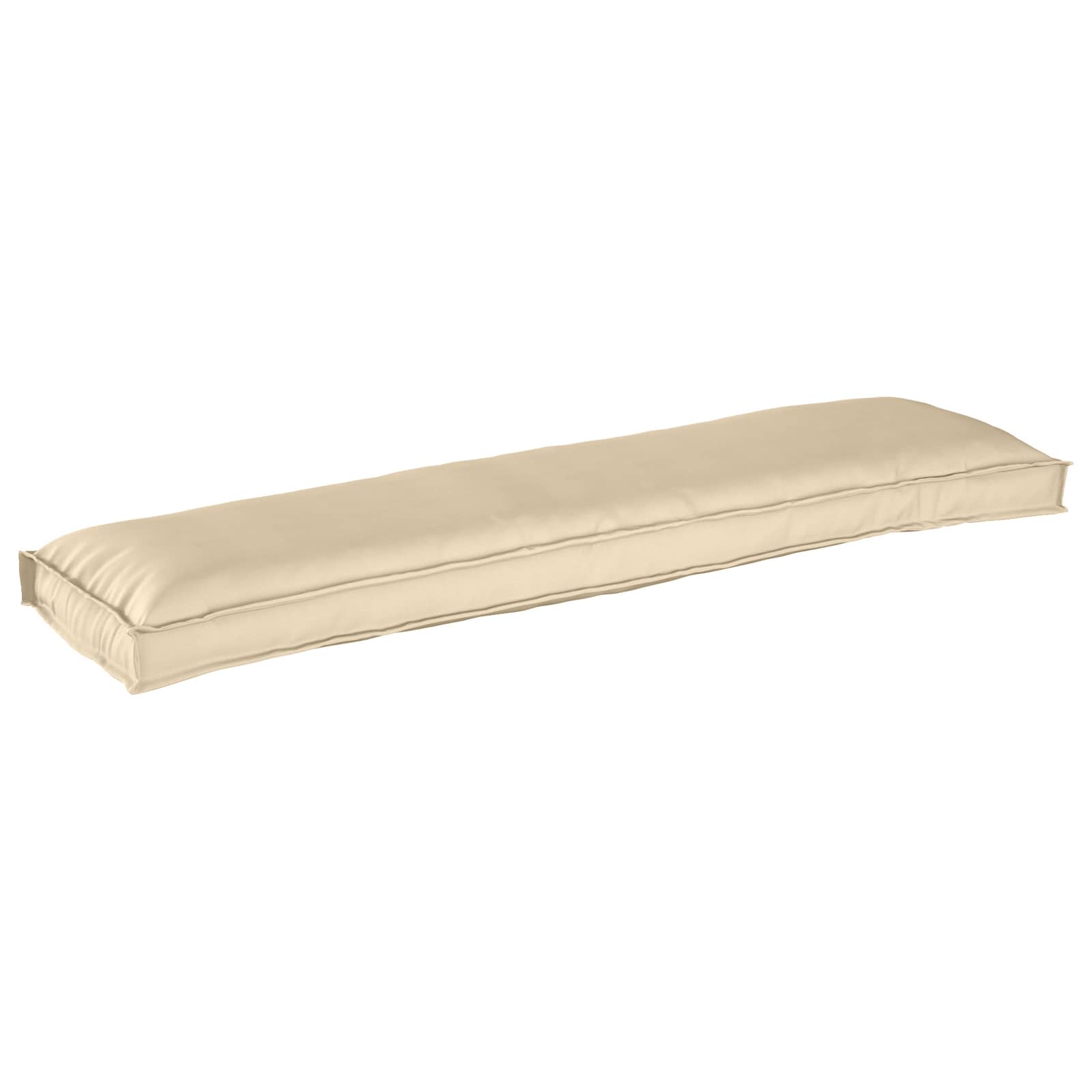 Vidaxl pallet kussen set 2 pcs beige 150 x 40 x 8 cm oxford stof