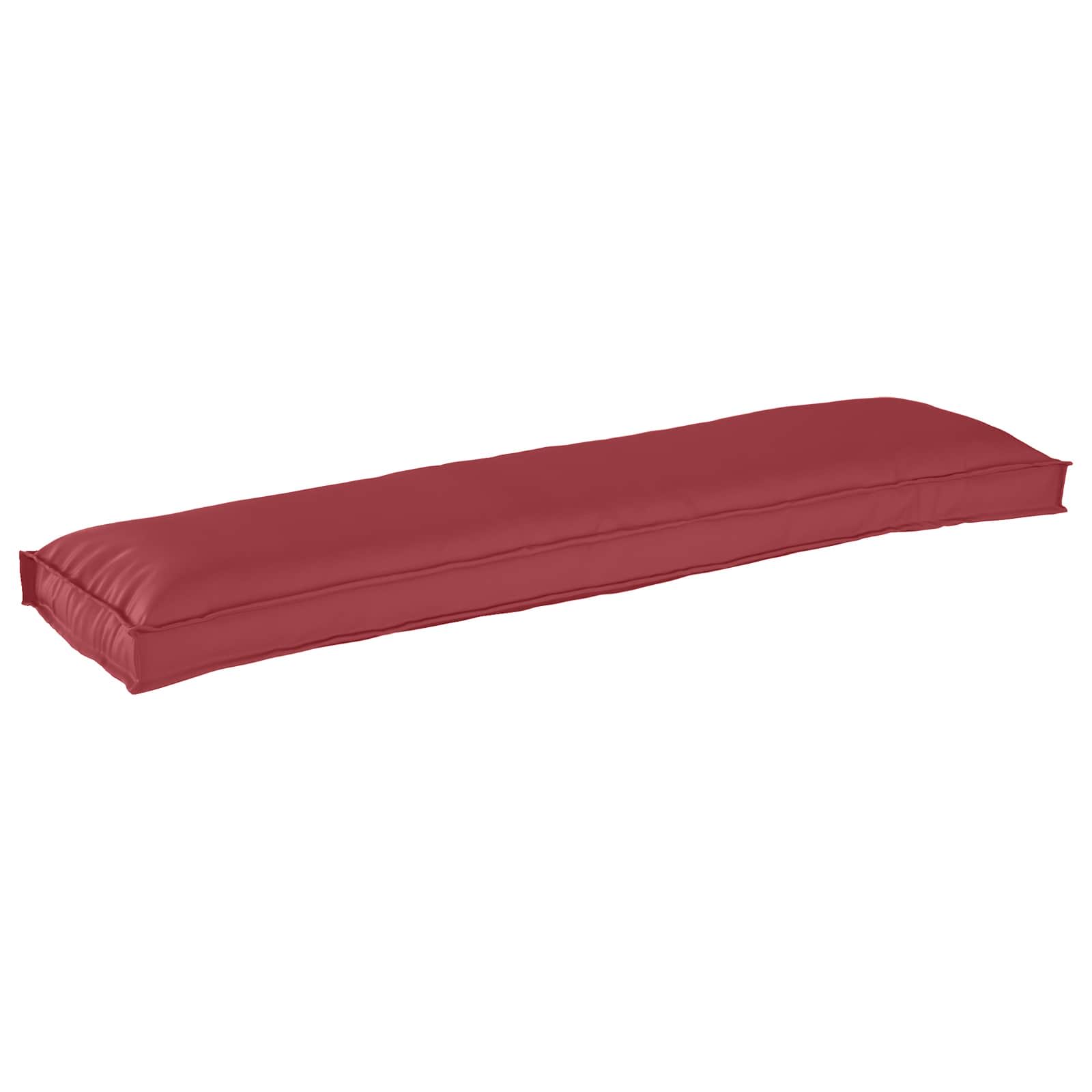 Vidaxl pallet kussen set 2 pcs wijnrood 150 x 40 x 8 cm oxford stof