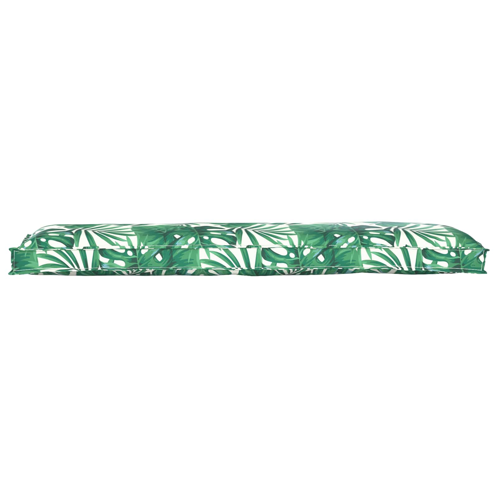 Vidaxl pallet kussen set 2 pcs bladpatroon 150 x 40 x 8 cm oxford stof