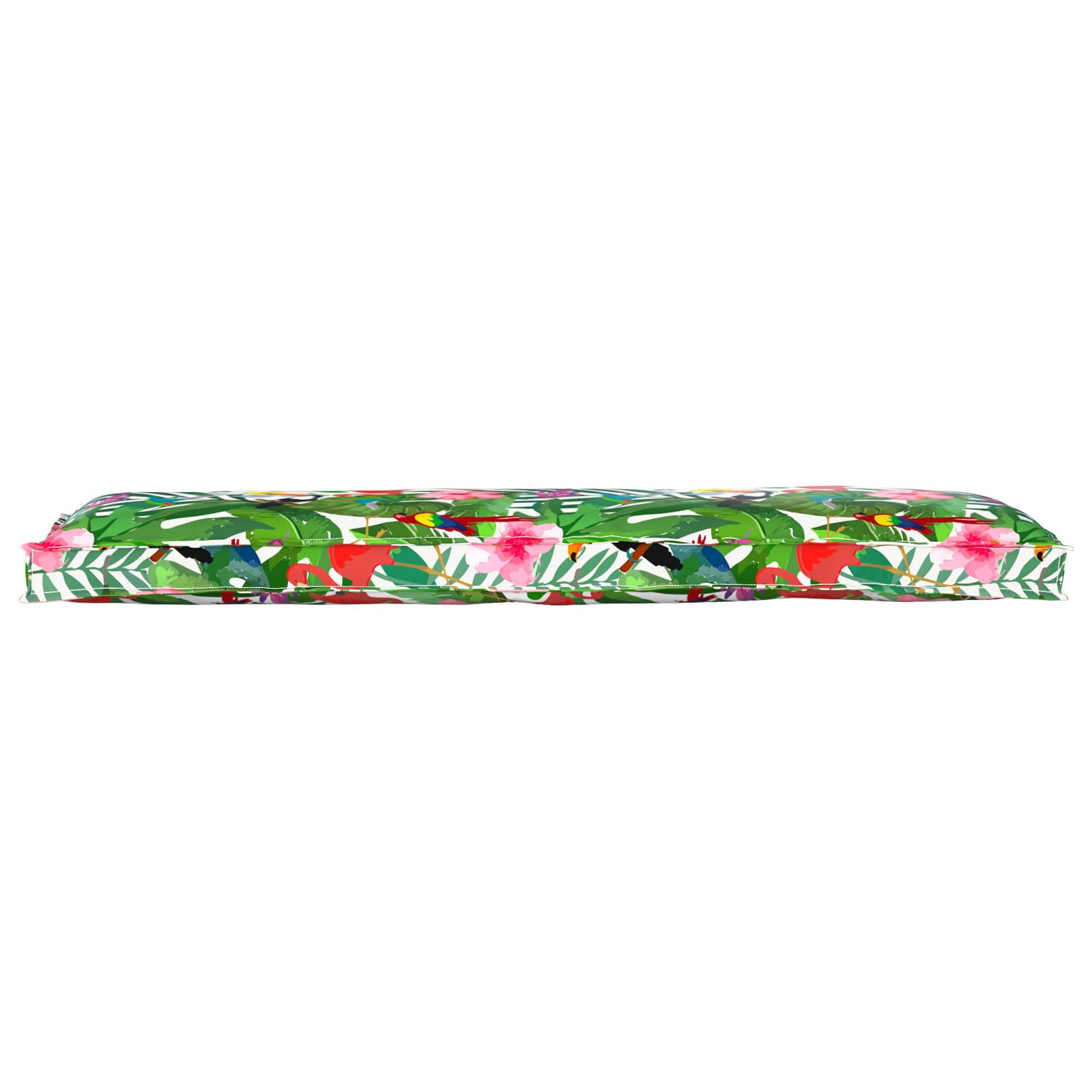 Vidaxl pallet kussen set 2 pcs tropische jungle 150 x 40 x 8 cm
