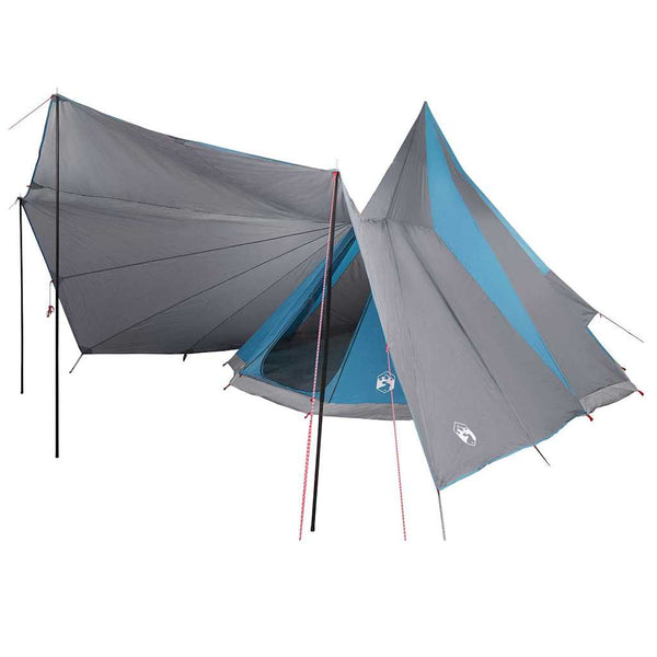 Vidaxl tipi tent met dak met opslag blauw 510 x 690 x 330 cm taft