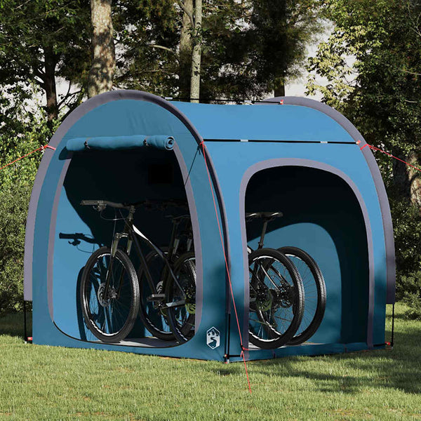 Vidaxl fietstent blauw 210 x 156 x 180 cm