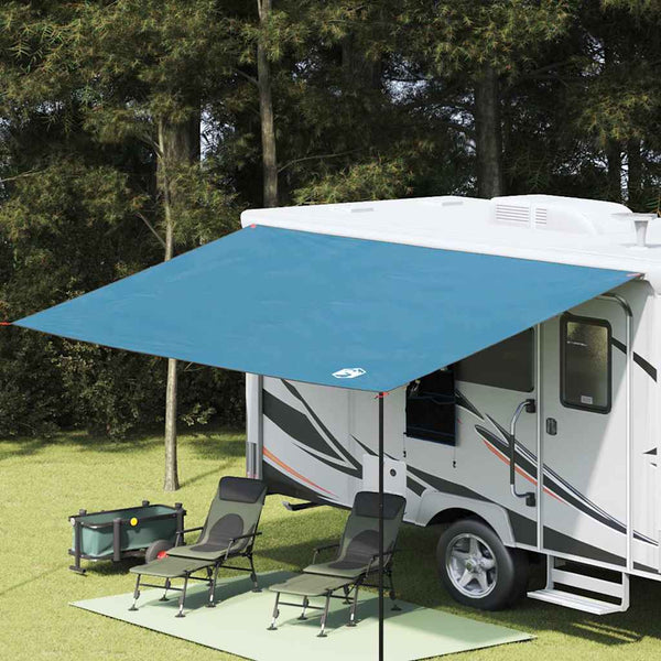 Vidaxl caravanluifel 240 x 460 cm waterdicht blauw taft