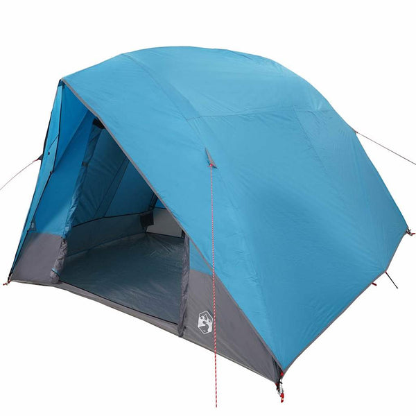 Vidaxl kamperen tent 2-persoons blauw taft waterdicht