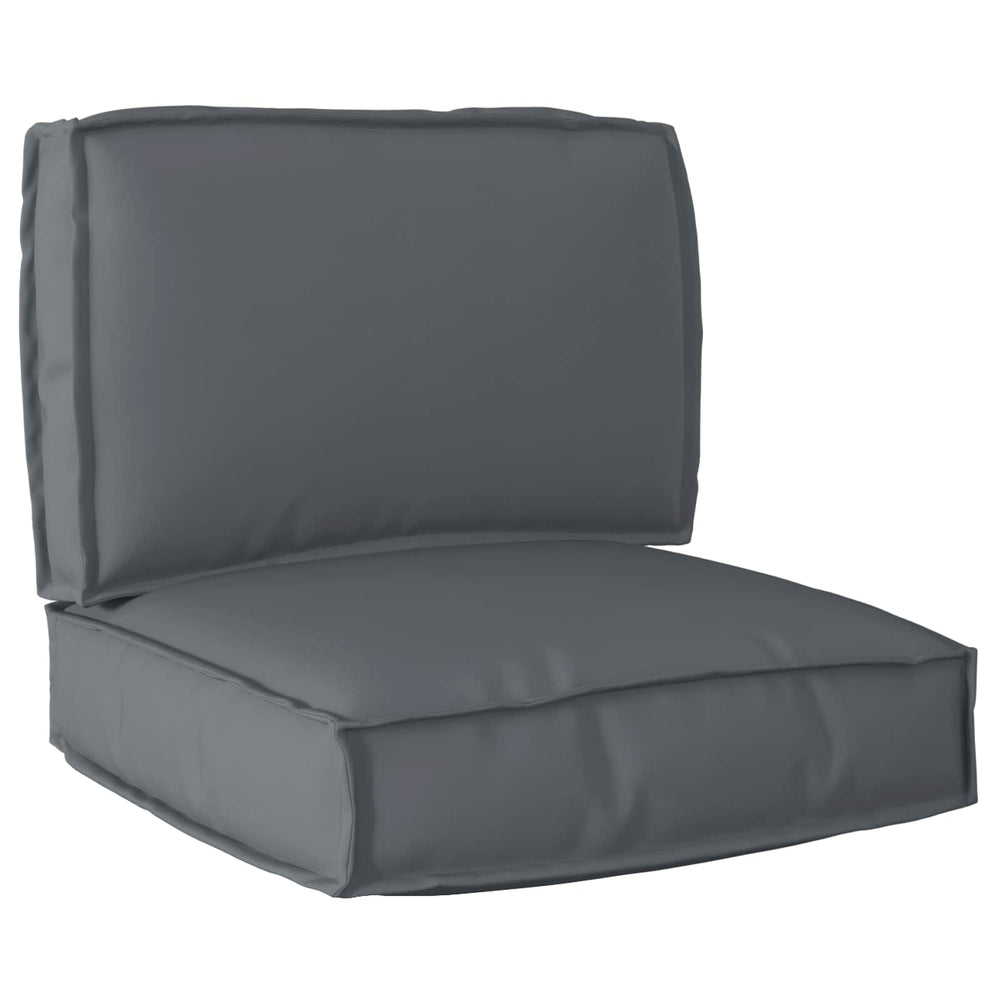Vidaxl pallet kussen set 2 pcs antraciet oxford stof