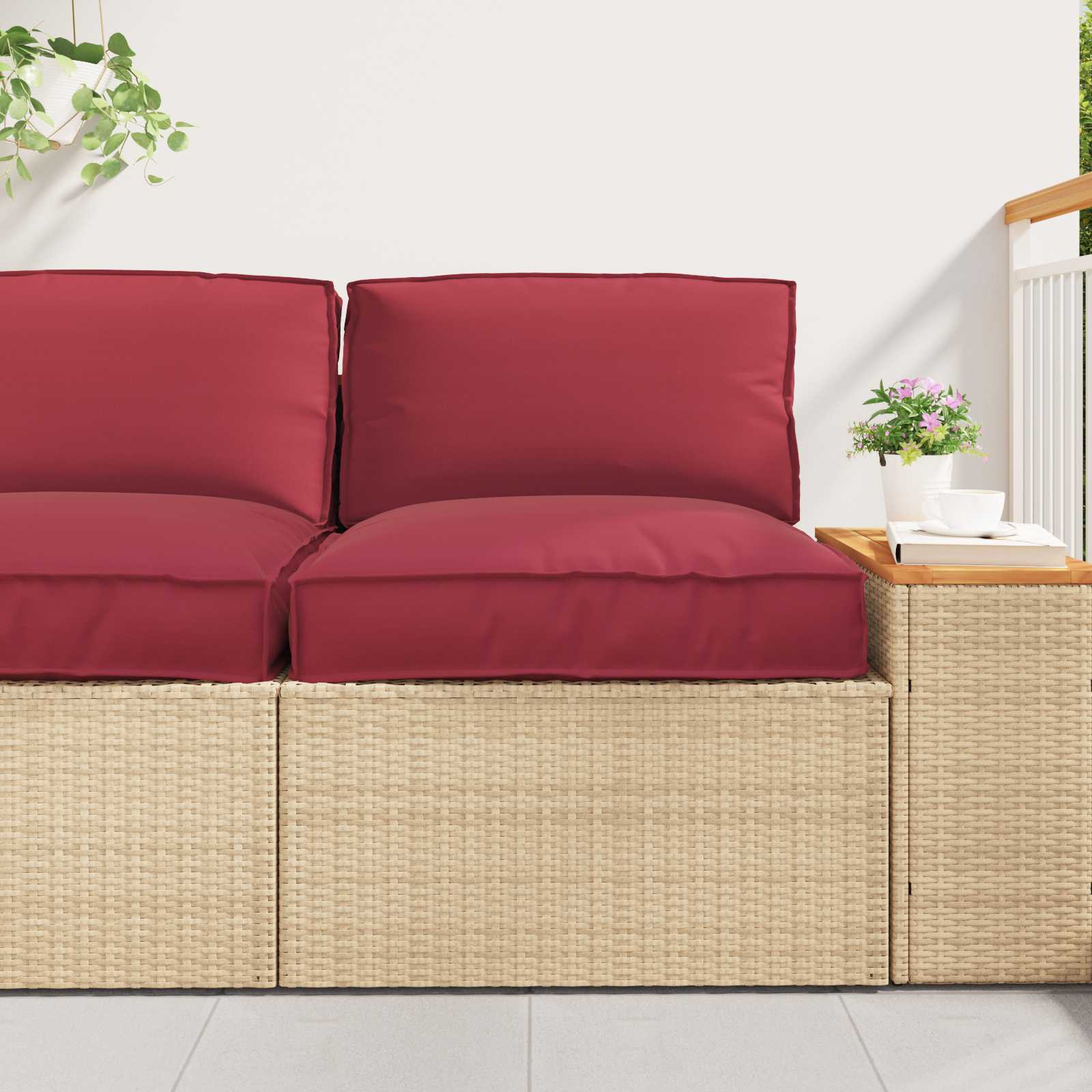 Vidaxl pallet kussen set 2 pcs crème oxford stof