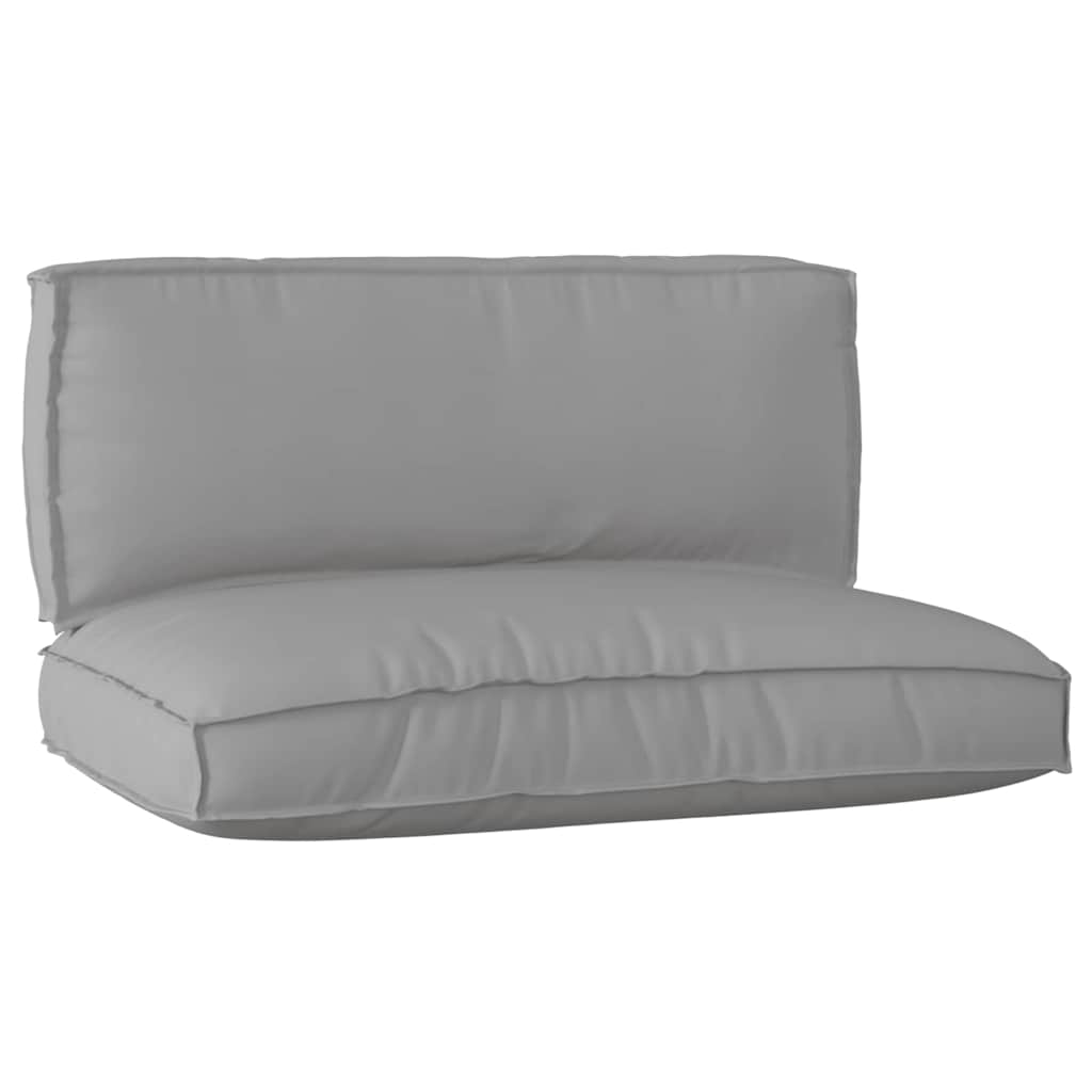 Vidaxl pallet kussen set 2 pcs grijs oxford stof