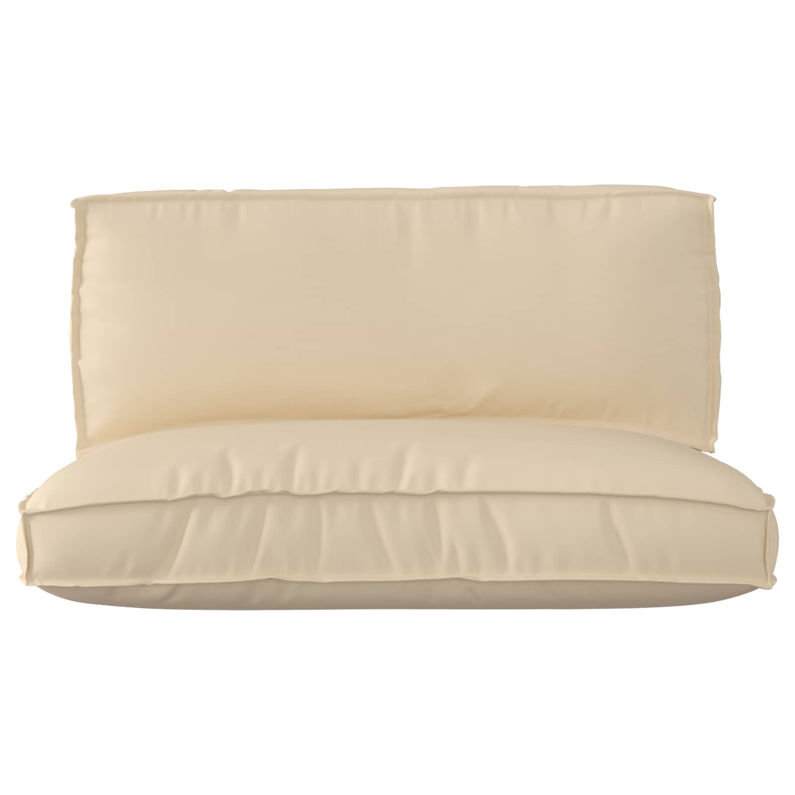 Vidaxl pallet kussen set 2 pcs beige oxford stof