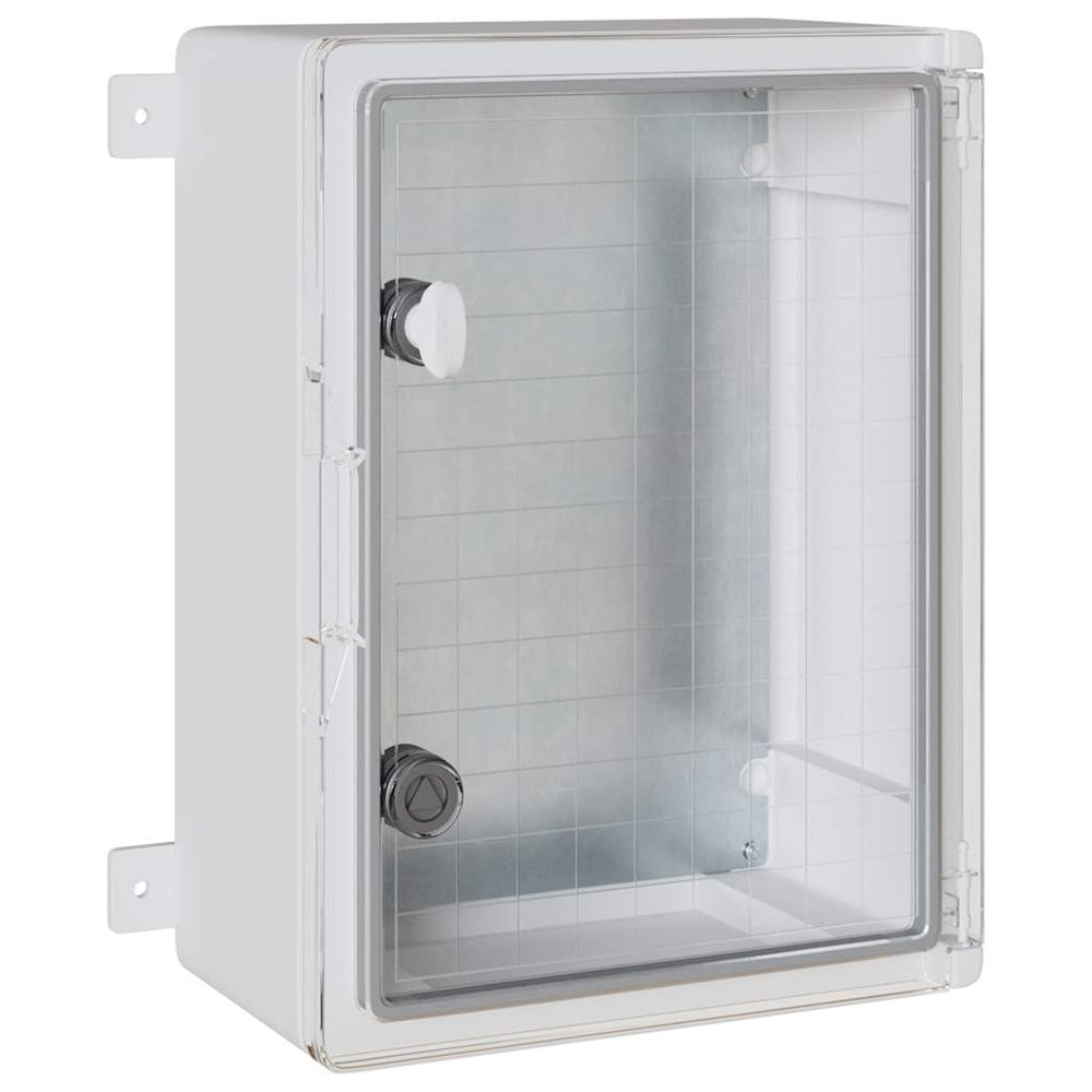 Vidaxl bedieningskast grijs 30 x 16,5 x 40 cm abs kunststof