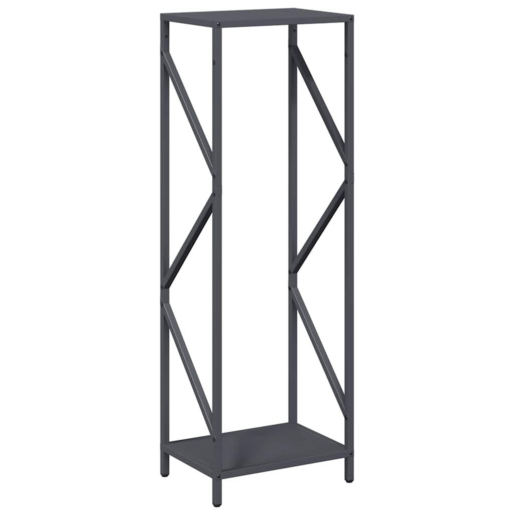 Vidaxl brandhoutrek 34x25x100 cm koudgewalst staal antracietkleurig