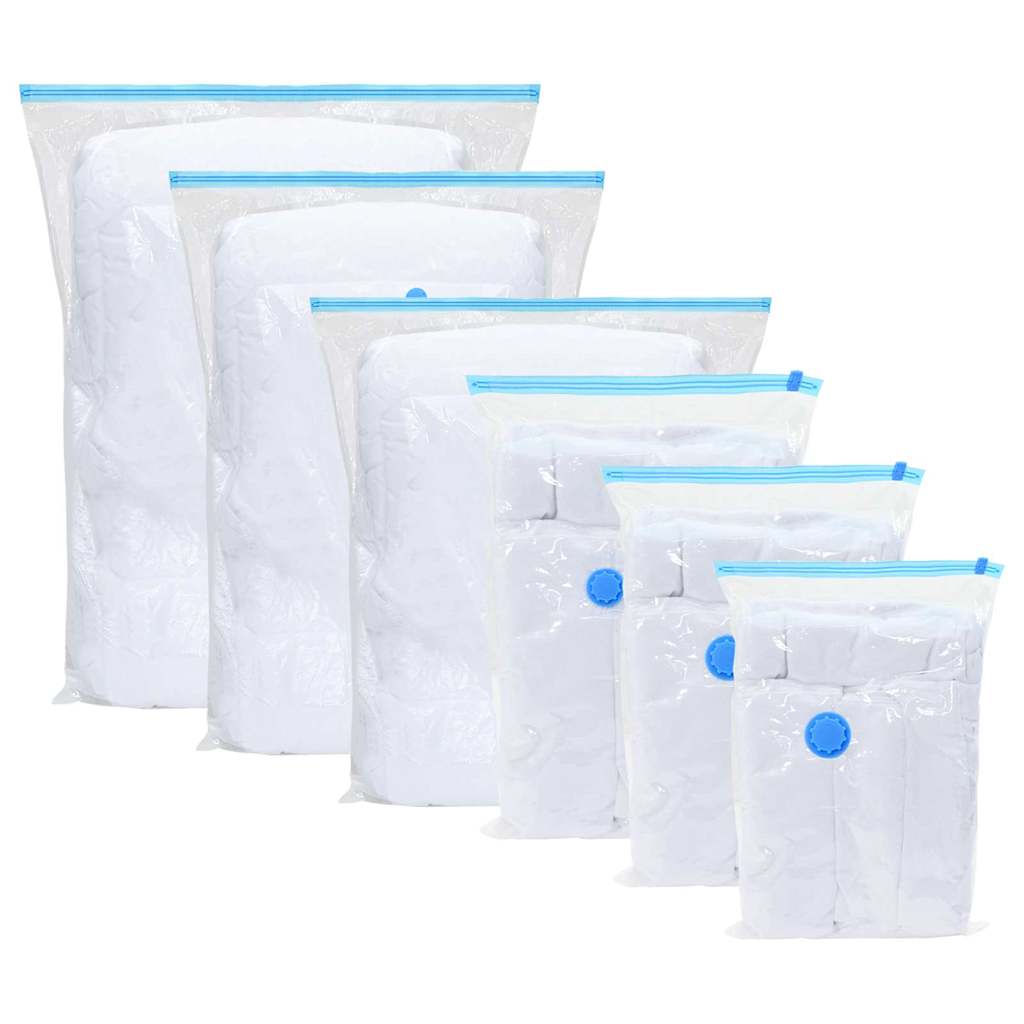Vidaxl opslagzakken 20 pcs transparant en blauw 130 x 100 cm