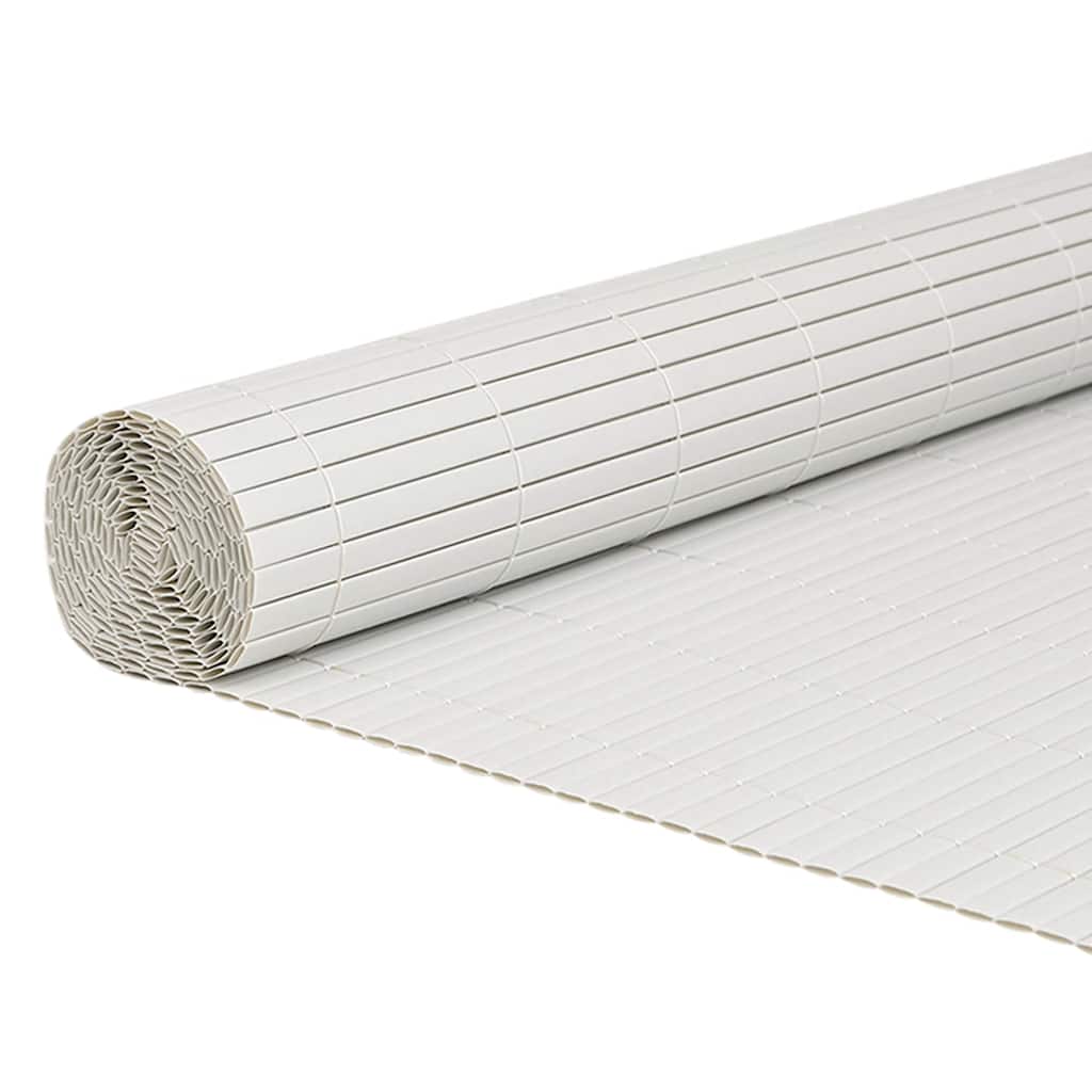 Vidaxl tuinhek dubbelzijdig wit 1,8x3 m pvc