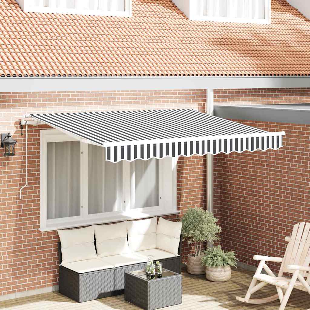 Vidaxl inklapbaar zonnescherm antraciet 250 x 200 cm stof
