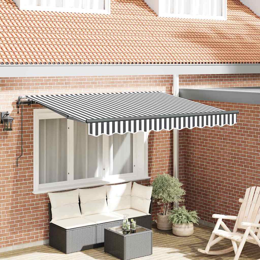 Vidaxl inklapbaar zonnescherm antraciet 250 x 200 cm stof