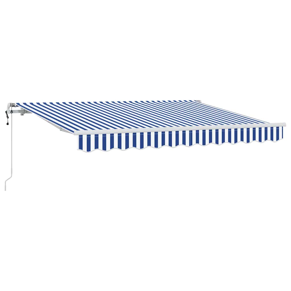 Vidaxl inklapbaar zonnescherm blauw 300 x 200 cm stof