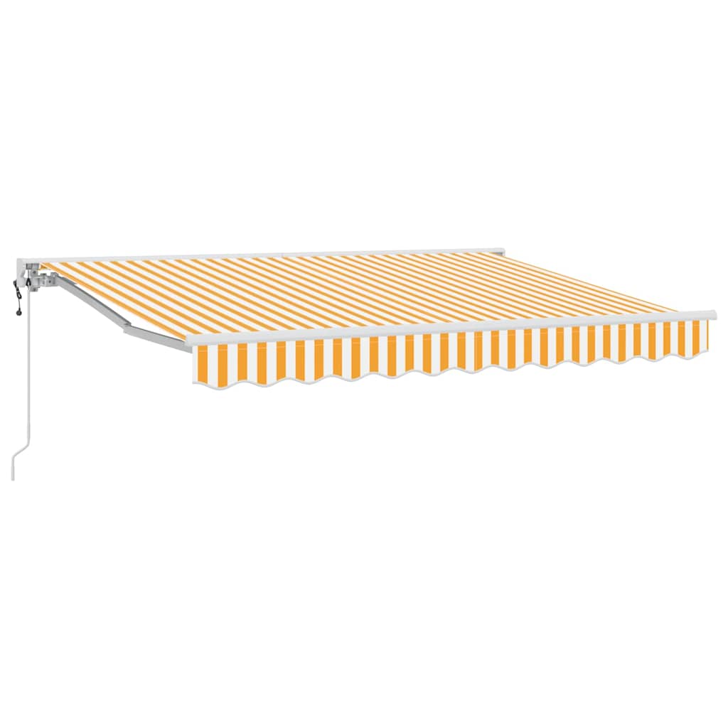 Vidaxl inklapbaar zonnescherm geel en wit 300 x 200 cm
