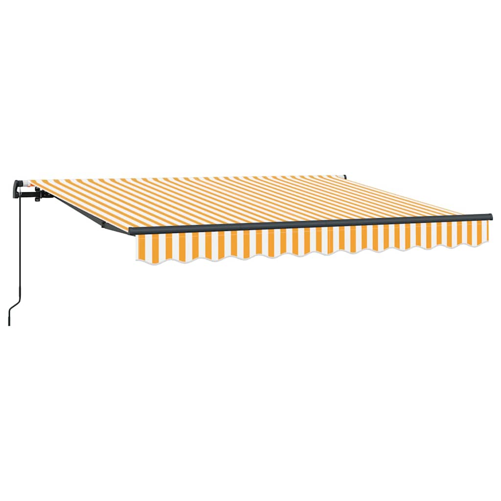 Vidaxl inklapbaar zonnescherm geel 300 x 200 cm stof