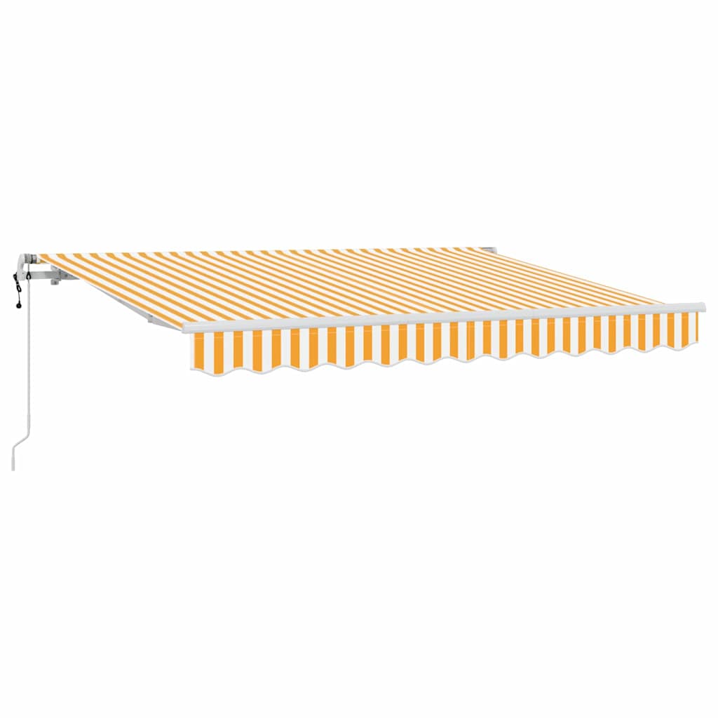 Vidaxl inklapbaar zonnescherm geel 300 x 200 cm stof
