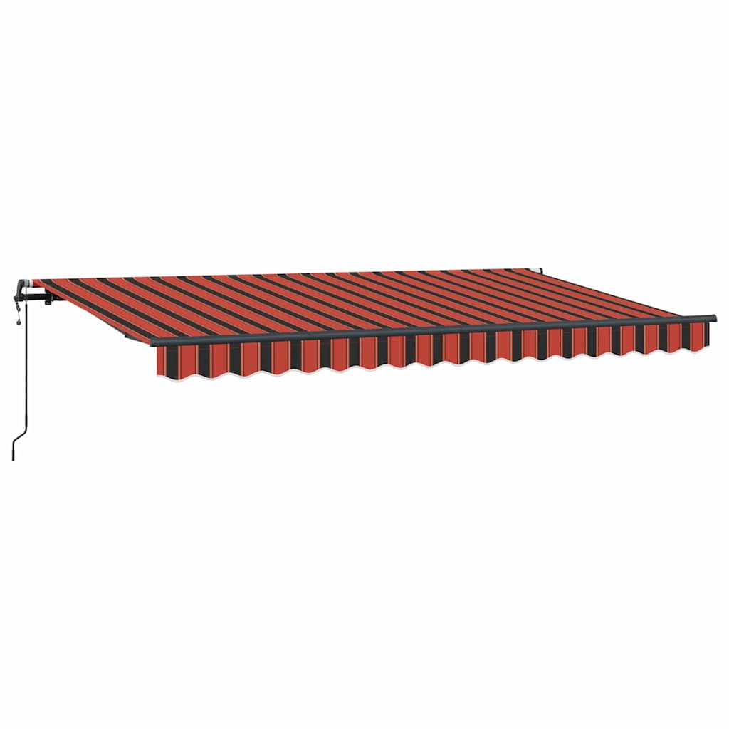 Vidaxl inklapbaar zonnescherm oranje 350 x 200 cm stof