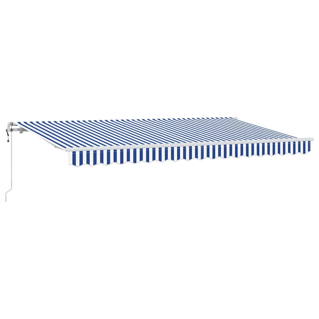 Vidaxl inklapbaar zonnescherm blauw 400 x 200 cm stof