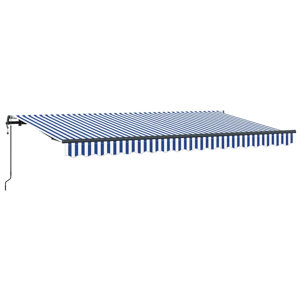 Vidaxl inklapbaar zonnescherm blauw 400 x 200 cm stof